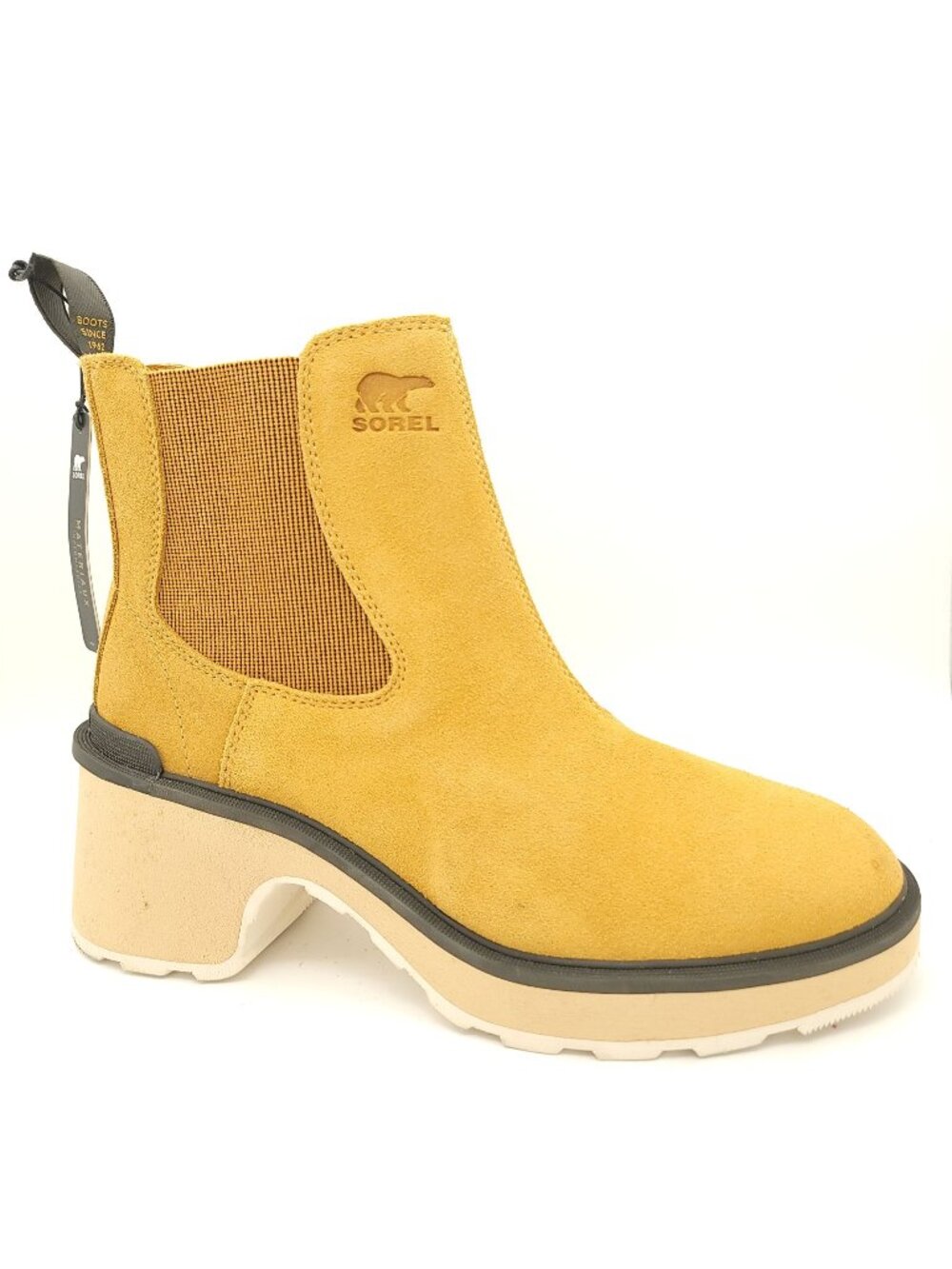 NEW Sorel Hi Line Chelsea Boots Suede Outdoors Y2K Gorpcore Womens 10.5